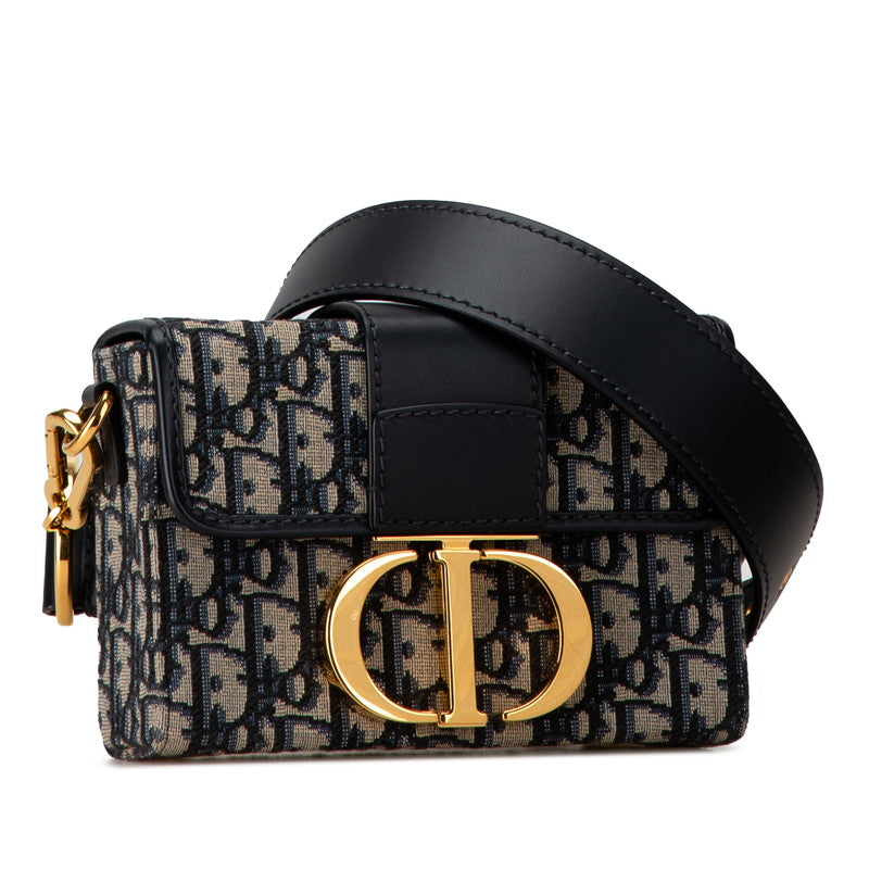 Dior 30 Montaigne Leather Jacquard Shoulder Bag