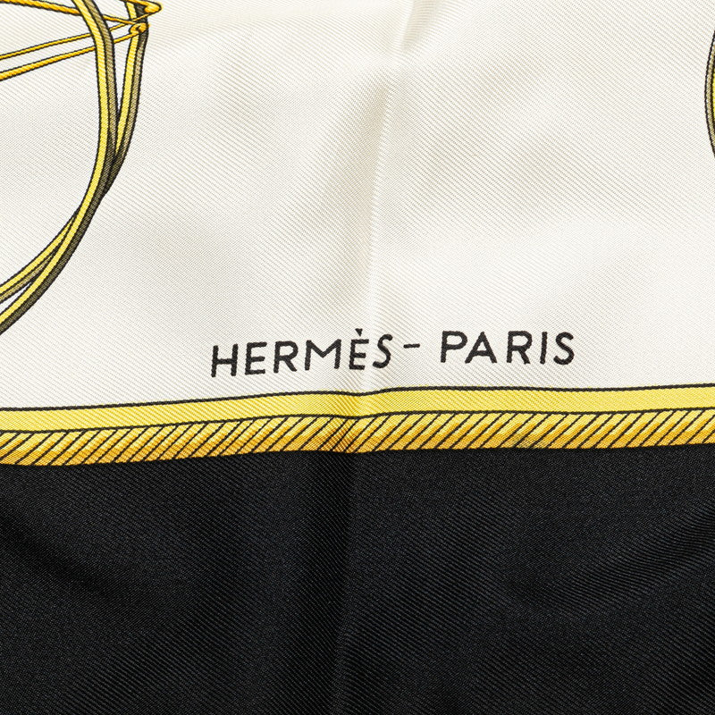 Hermes Silk Scarf LES VOITURES A TRANSFORMATION