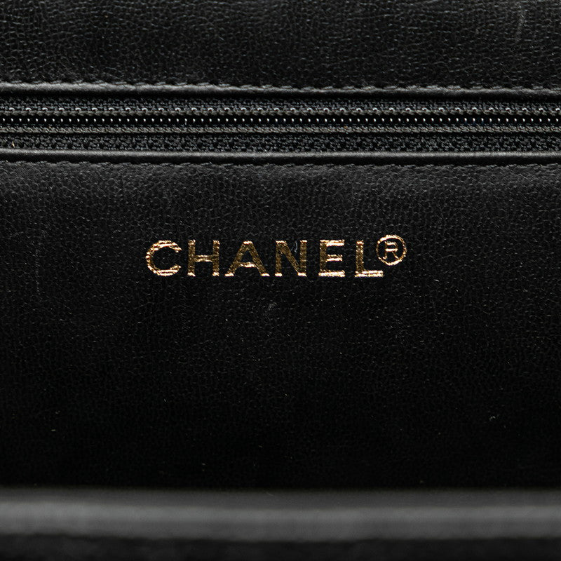 Chanel Leather Coco Mark 2WAY Handbag Vanity Bag in Very Good Condition