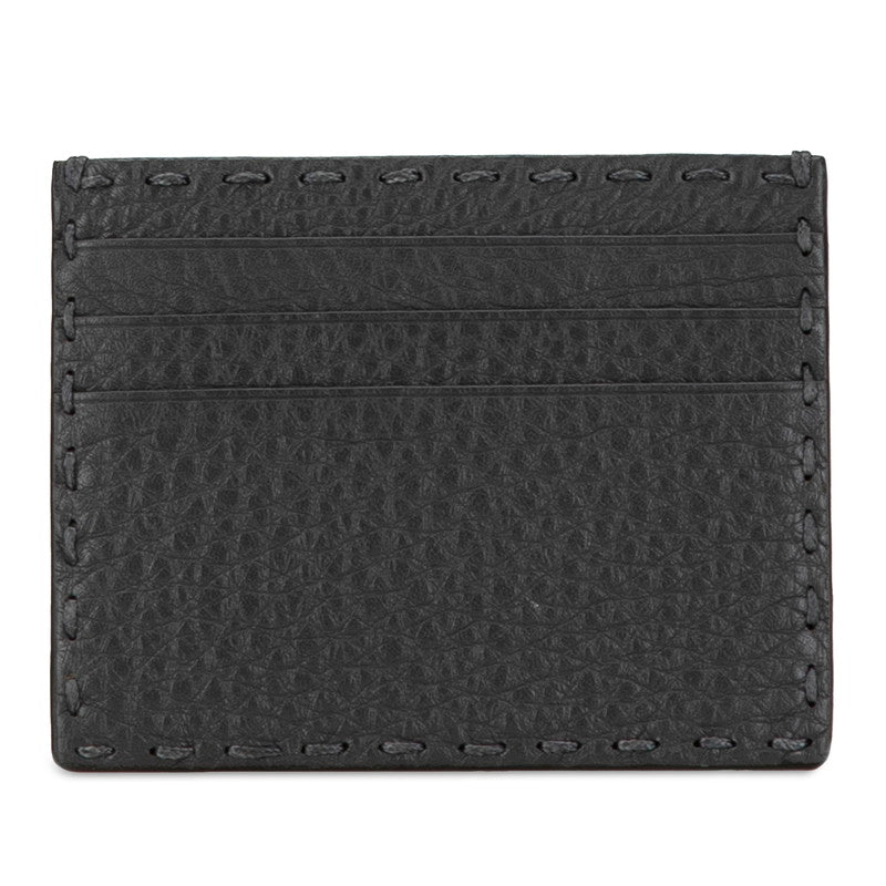 Fendi Leather Card Case Black