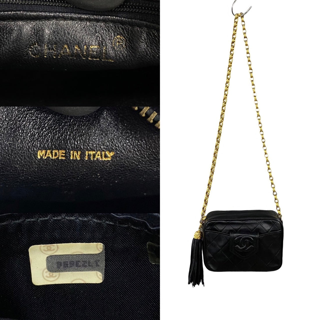 Chanel CC Matelasse Fringe Bag  Leather Crossbody Bag in Very Good Condition