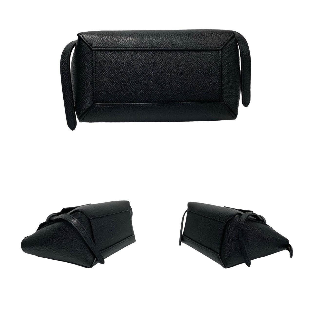 Celine Leather Belt Bag Nano Black