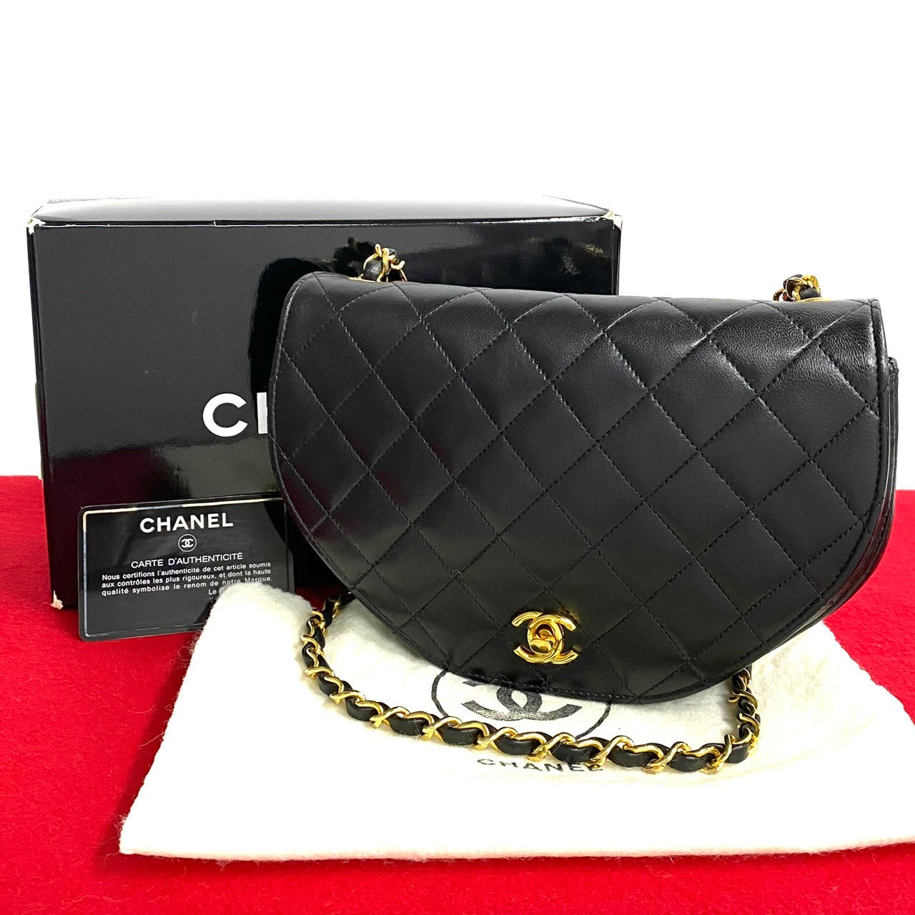 Chanel Lambskin Matelasse Chain Shoulder Bag