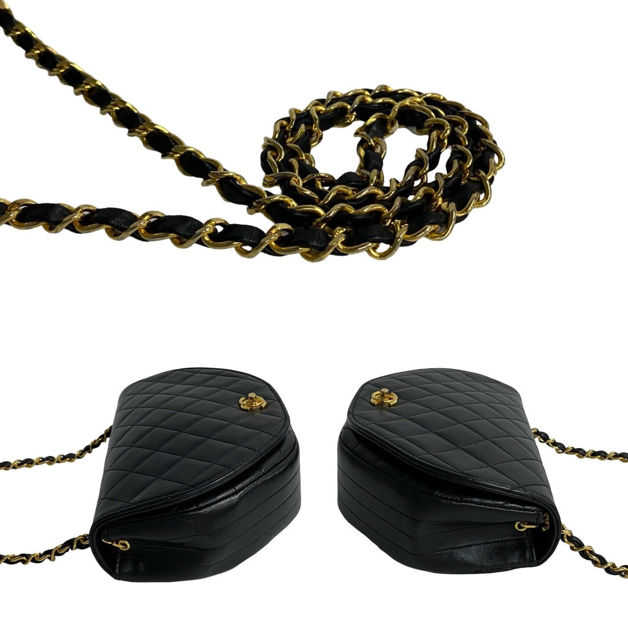 Chanel Lambskin Matelasse Chain Shoulder Bag