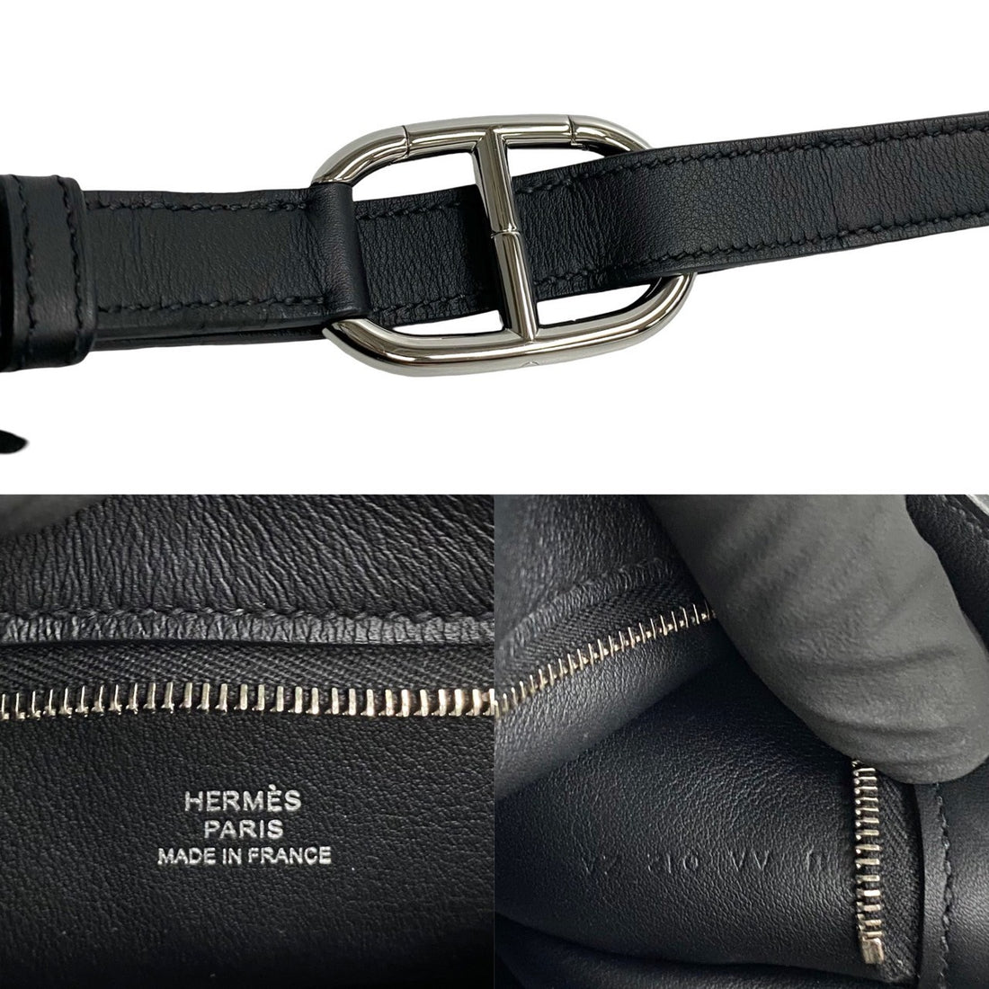 Hermes Swift Shoulder Bag Black 02145