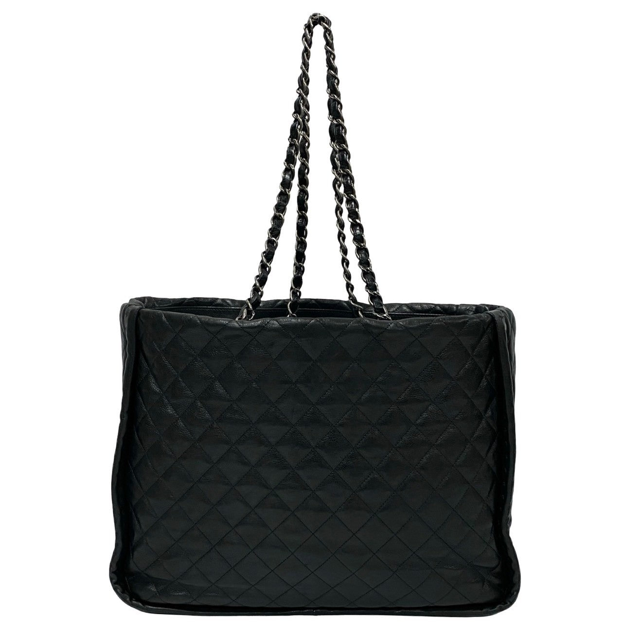 Chanel Lambskin Matelasse Coco Mark Chain Tote Bag