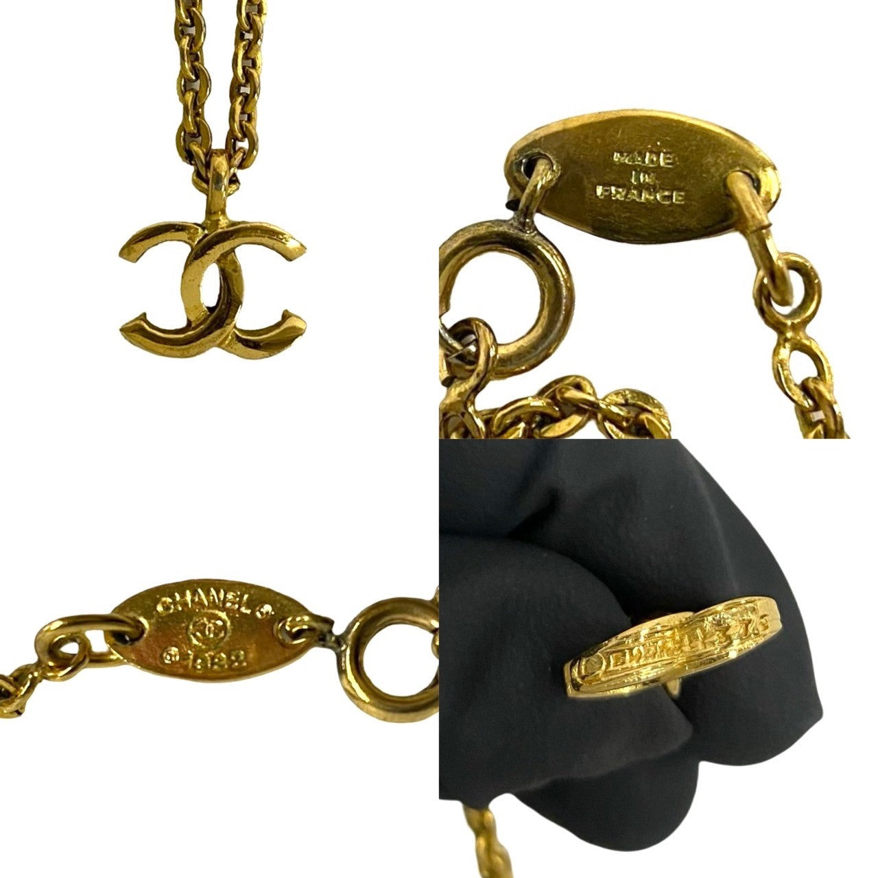 Chanel Vintage 1982 Coco Mark Chain Necklace