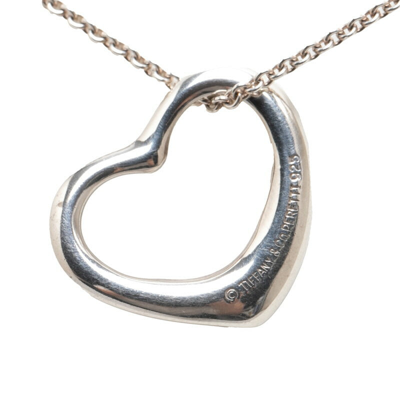 Tiffany & Co Open Heart Necklace Silver