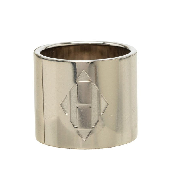Hermes H Diamant Metal Scarf Ring