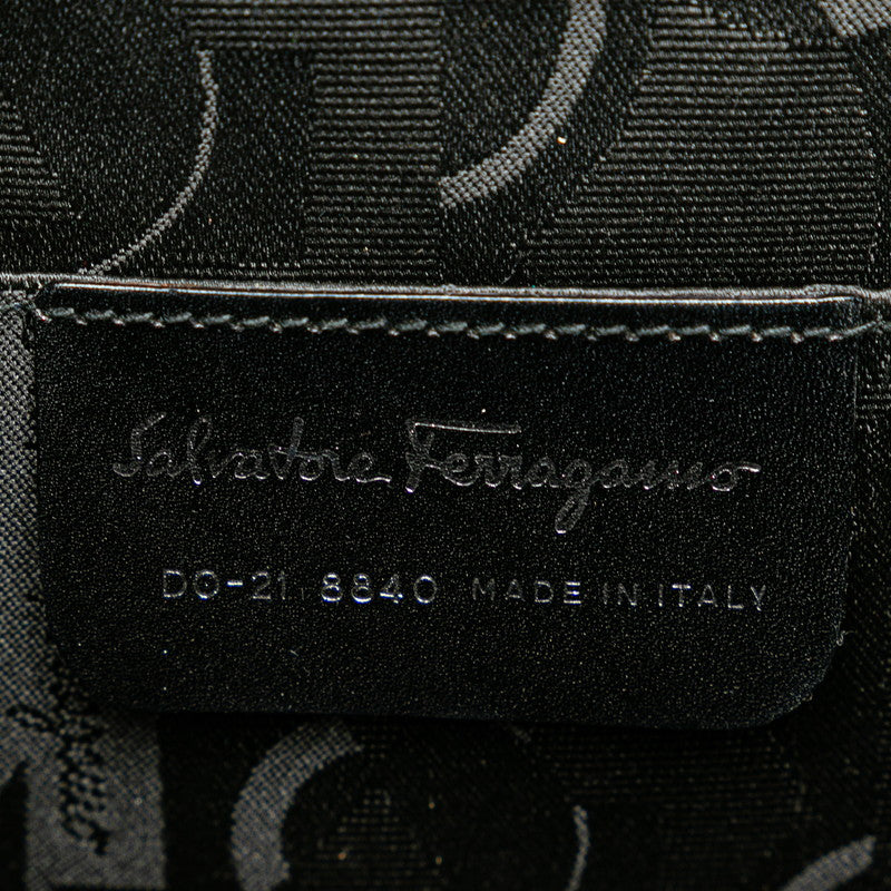 Salvatore Ferragamo Gancini Metal Basket Handbag