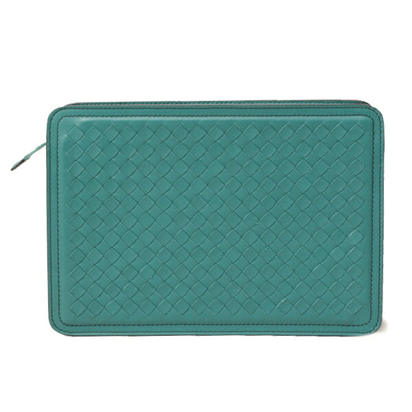 Bottega Veneta Intrecciato Leather Clutch