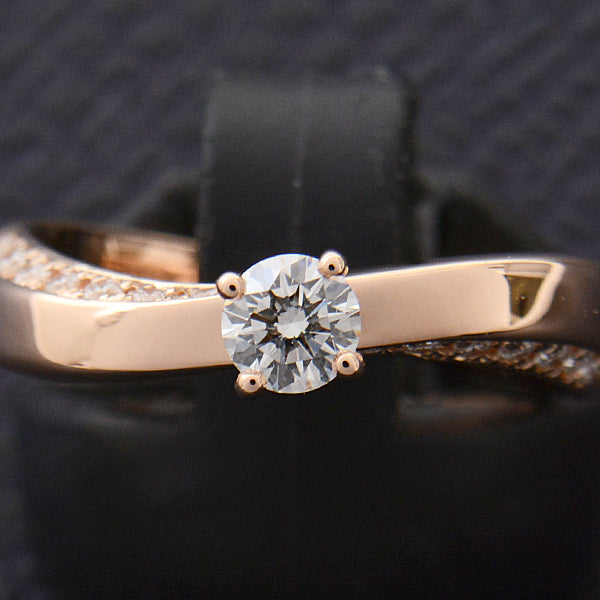 SA BIRTH K18PG Diamond Ring 11.5 Pink Gold in Excellent Condition