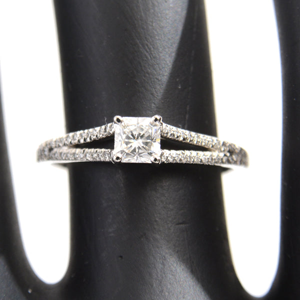 Tiffany & Co Lucida Diamond Ring PT950 D0.31ct Size 10.5