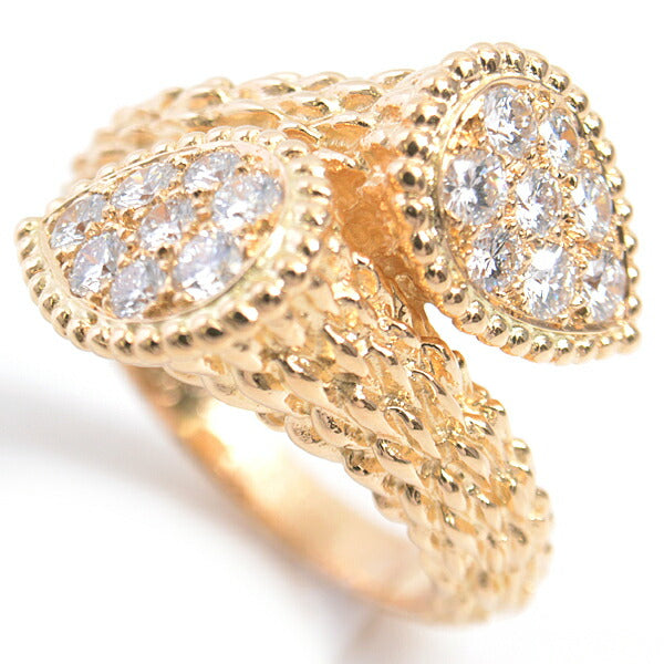 Boucheron Serpent Boheme Diamond Ring 750YG in Great Condition