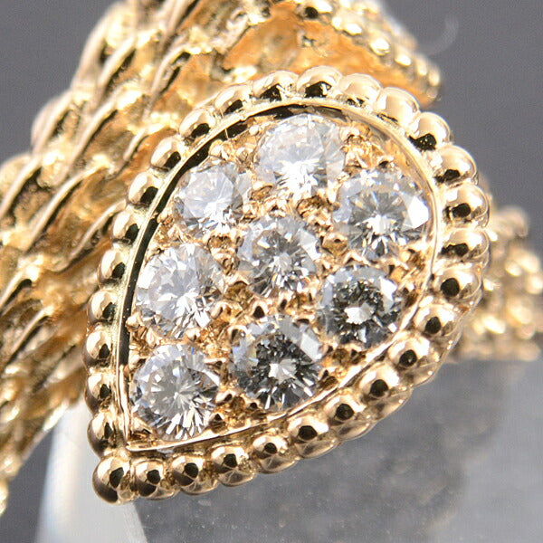 Boucheron Serpent Boheme Diamond Ring 750YG in Great Condition