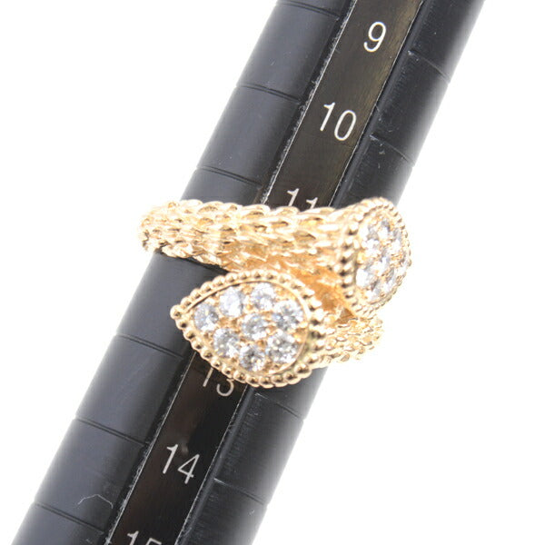 Boucheron Serpent Boheme Diamond Ring 750YG in Great Condition