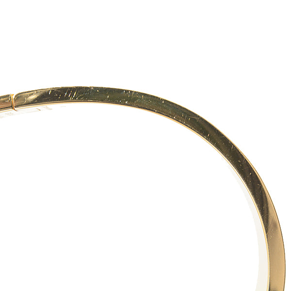 Hermes Enamel Bangle Bracelet Gold