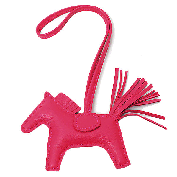 Hermes Rodeo PM Bag Charm Pink