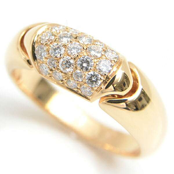 Bvlgari Diamond Ring 750YG Yellow Gold