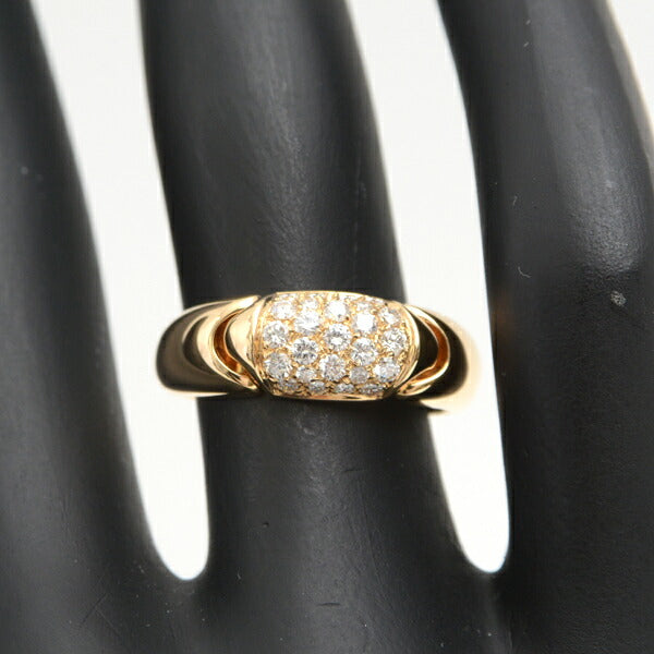 Bvlgari Diamond Ring 750YG Yellow Gold