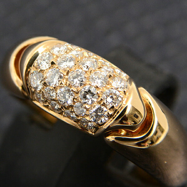 Bvlgari Diamond Ring 750YG Yellow Gold