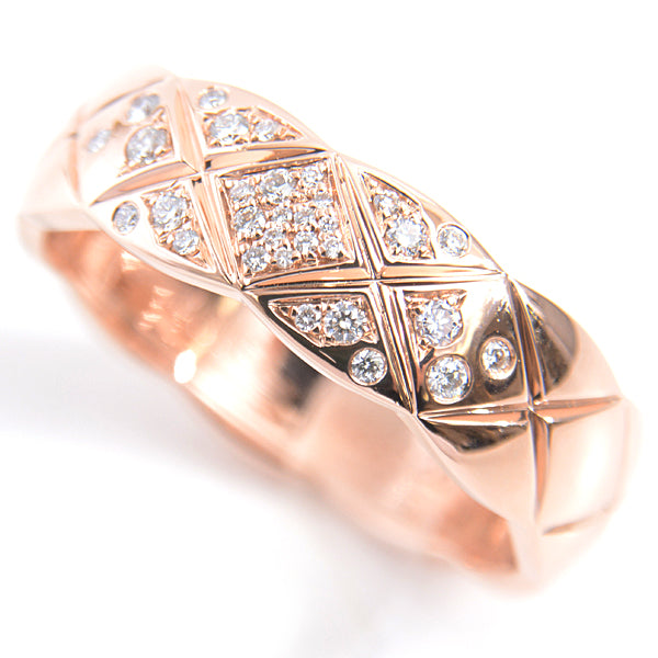 Chanel Coco Crush Medium Diamond Ring 750PG Pink Gold