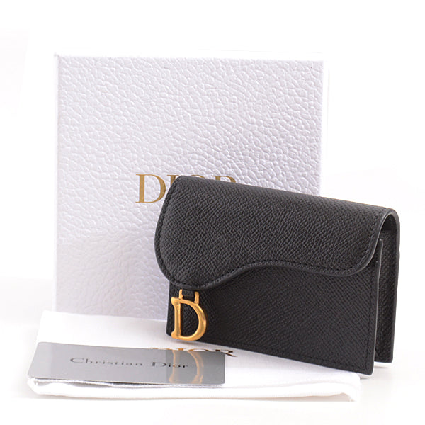 Dior Saddle Card Holder Black in Great Condition