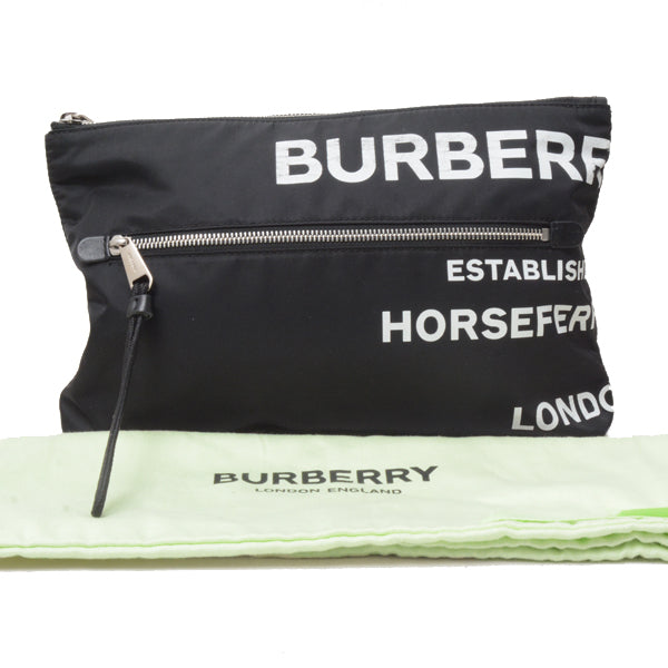 Burberry Nylon Clutch Bag 8014756 in Great Condition