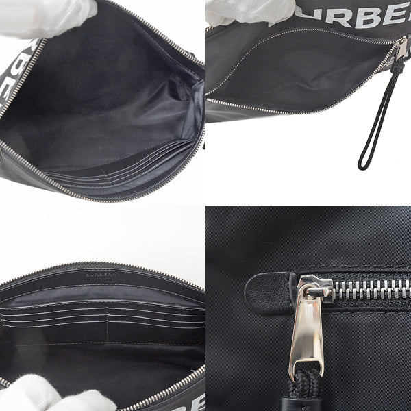 Burberry Nylon Clutch Bag 8014756 in Great Condition