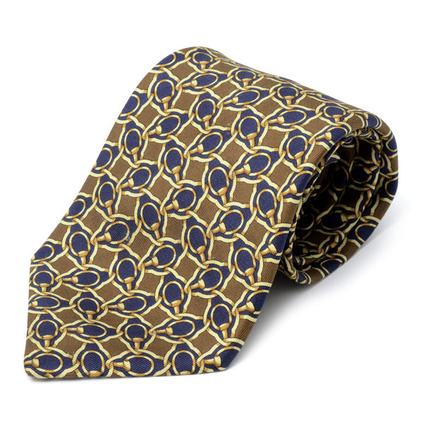 Celine Silk Patterned Tie for Men in Pristine Condition