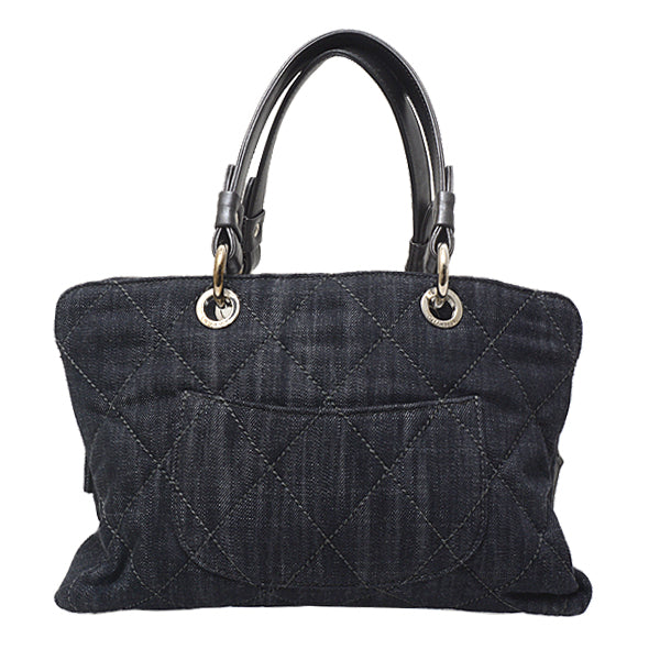 Chanel Denim Leather Handbag for Women