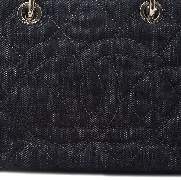 Chanel Denim Leather Handbag for Women