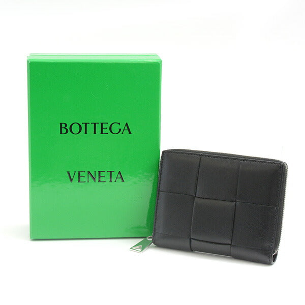 Bottega Veneta Lambskin Compact Zip Wallet