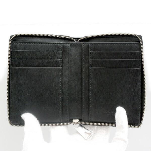 Bottega Veneta Lambskin Compact Zip Wallet