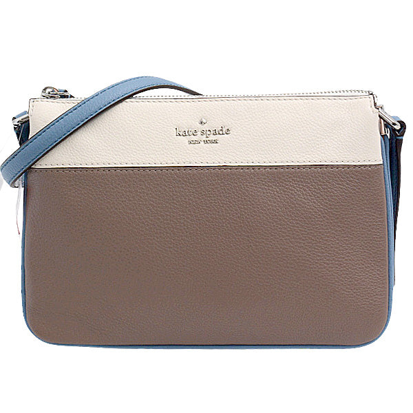 Kate Spade Leather Triple Gusset Crossbody Bag WKR00387