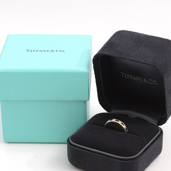 Tiffany & Co Diamond Sapphire Ring 750YG