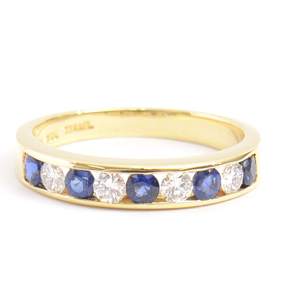 Tiffany & Co Diamond Sapphire Ring 750YG