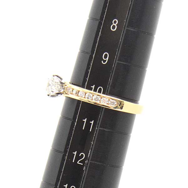 Tiffany & Co Diamond Solitaire Channel Setting Ring 750YG×PT950