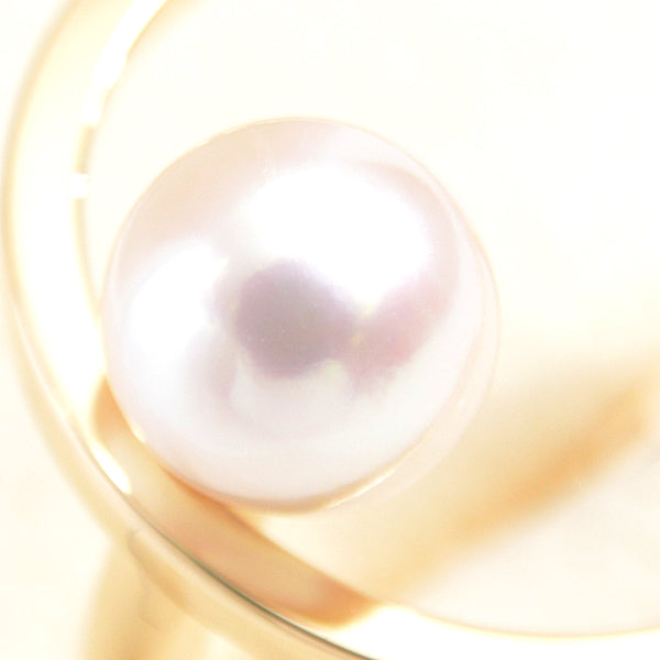 Tasaki Kinetic 1P Pearl Diamond Ring 750YG