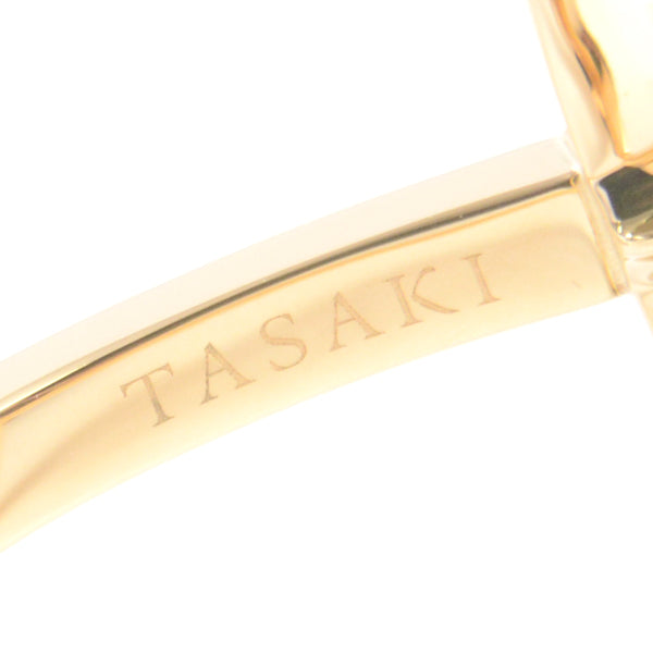 Tasaki Kinetic 1P Pearl Diamond Ring 750YG