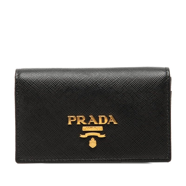 PRADA Card Case Leather