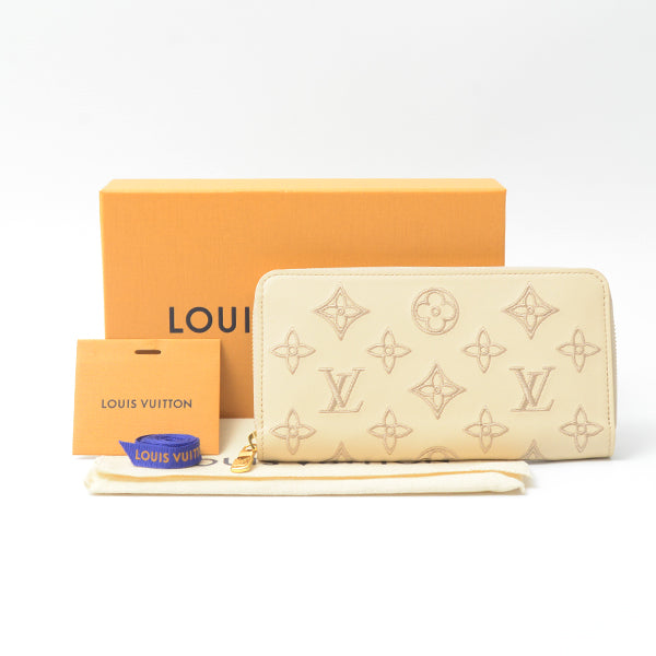 Louis Vuitton Monogram Zippy Wallet Broderie Anglaise Collection M82471 in Pristine Condition