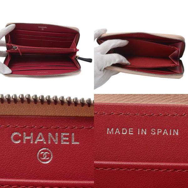 Chanel Gabrielle Calfskin Long Wallet A84388 in Great Condition