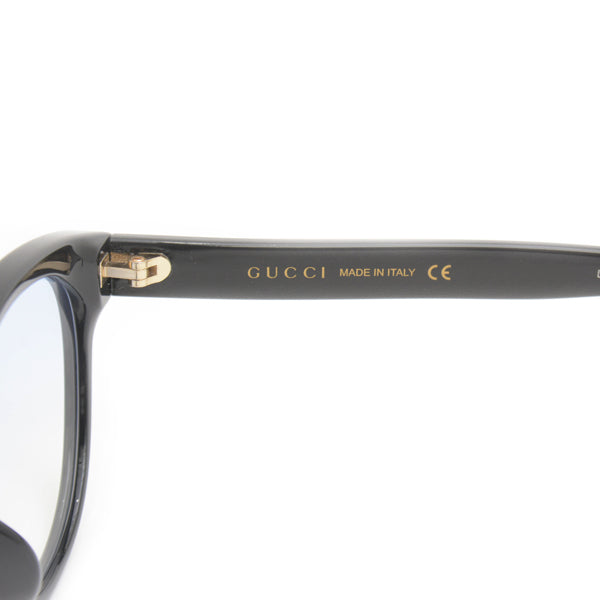 Gucci Unisex Asian Fit Fox Sunglasses GG Logo Black in Great Condition