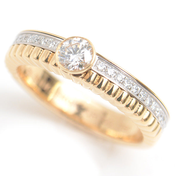 Boucheron Quatre Radiant Solitaire Diamond Ring 750YG×WG 50