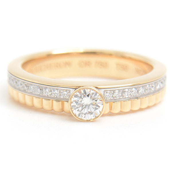 Boucheron Quatre Radiant Solitaire Diamond Ring 750YG×WG 50