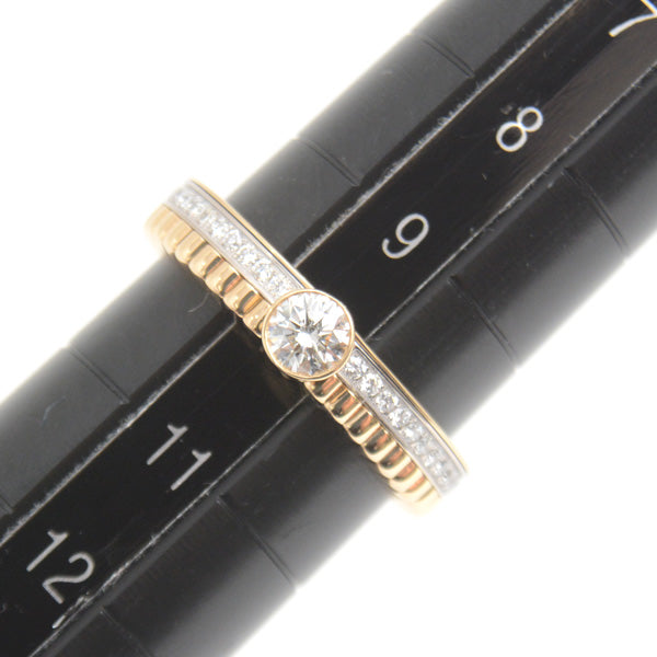 Boucheron Quatre Radiant Solitaire Diamond Ring 750YG×WG 50