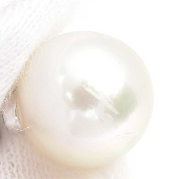 Tasaki 750WG Pearl Earrings 9.9mm White Gold in Great Condition