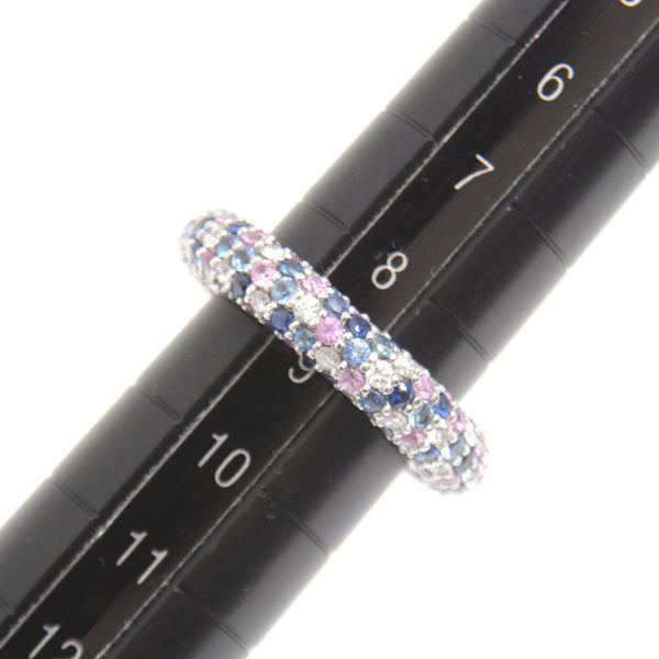 Ponte Vecchio Eterno Diamond Sapphire Ring K18WG 9