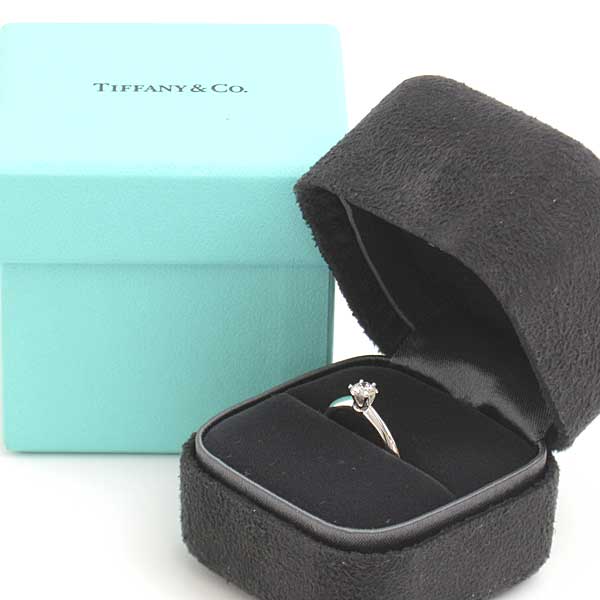 Tiffany & Co PT950 Platinum Diamond Solitaire Ring